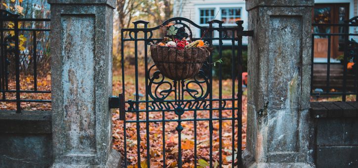 Wrought iron and metal fence painting